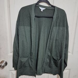 Time and Tru Forest Green Cardigan